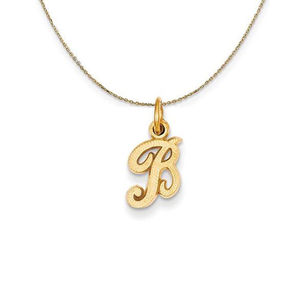 Black Bow Jewelry Co. | Jewelry | Sadie 4k Yellow Gold Satin Script ...